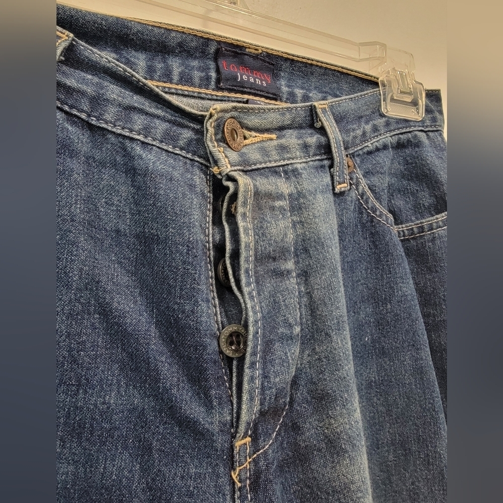 Tommy Jeans Denim Jeans Blue Size 7/32 Straight Leg Good Condition Juniors - Picture 2 of 8